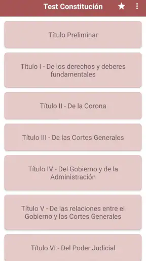 Test de Constitución Española screenshot