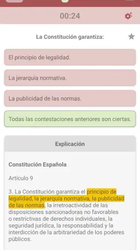 Test de Constitución Española screenshot