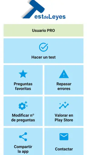 Test de Leyes para oposiciones screenshot