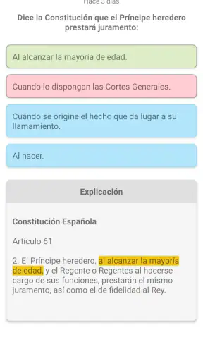 Test de Leyes para oposiciones screenshot