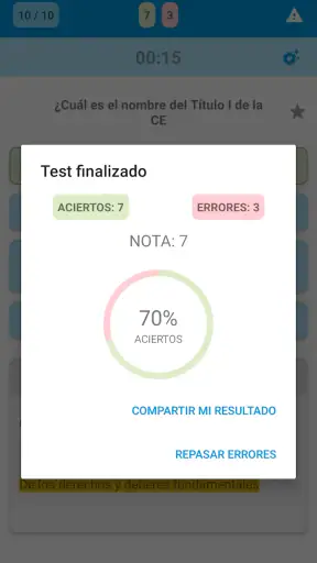 Test de Leyes para oposiciones screenshot
