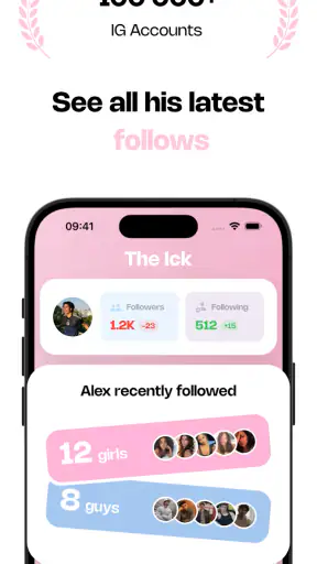 The Ick: Recent Follow Tracker screenshot