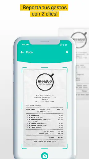 Tickelia - Notas de gastos screenshot