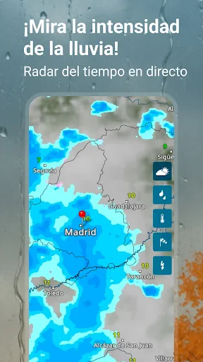 Tiempo & Radar: alarma lluvia screenshot