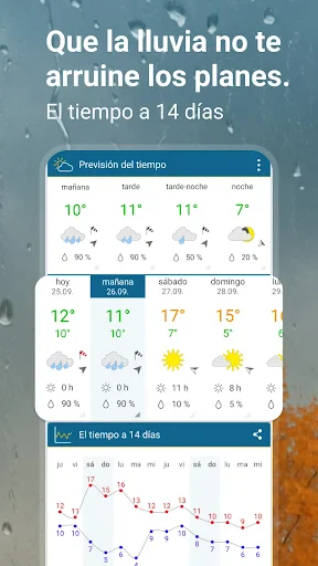 Tiempo & Radar: alarma lluvia screenshot