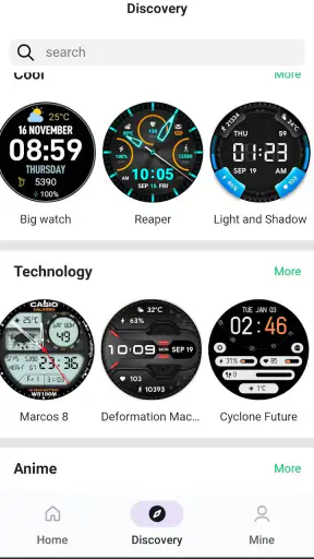 TimeShow watch faces screenshot