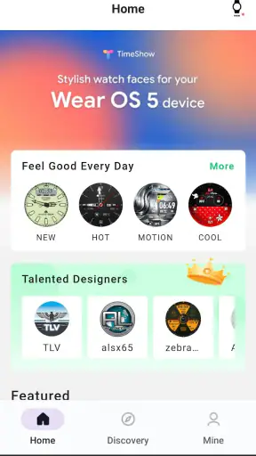 TimeShow watch faces screenshot