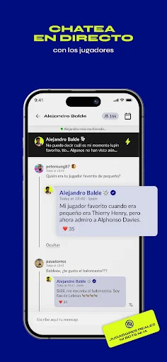 TR - Chatea con Fútbolistas screenshot