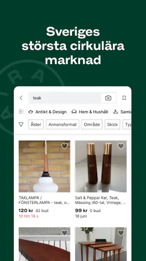 Tradera – köp & sälj begagnat screenshot