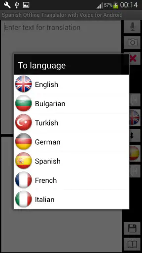 Traductor sin conexión screenshot