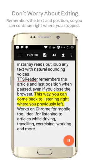 TTSReader Pro - Text To Speech screenshot