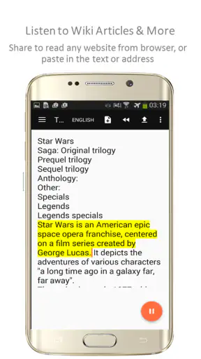 TTSReader Pro - Text To Speech screenshot