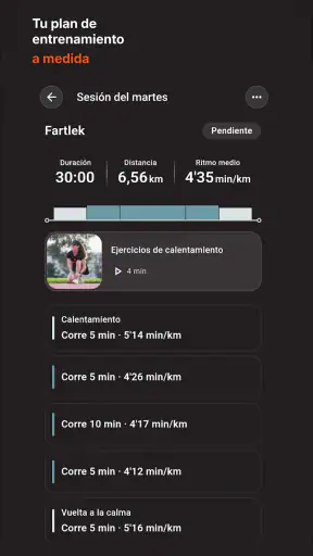 Vercho: entrenamiento running screenshot