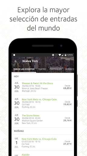 viagogo Tickets screenshot
