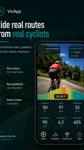 VinApp Cycling Training screenshot