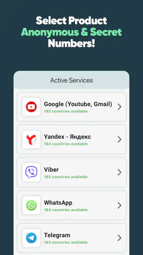 vNum: Second Phone Number, SMS screenshot