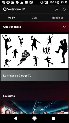 Vodafone TV screenshot