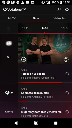 Vodafone TV screenshot