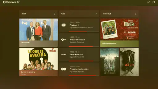 Vodafone TV screenshot