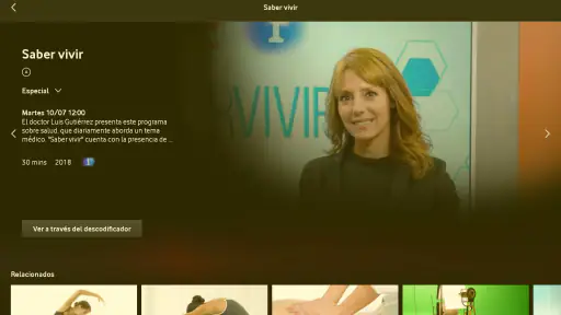 Vodafone TV screenshot