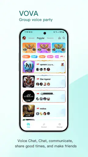 VOVA group voice party screenshot