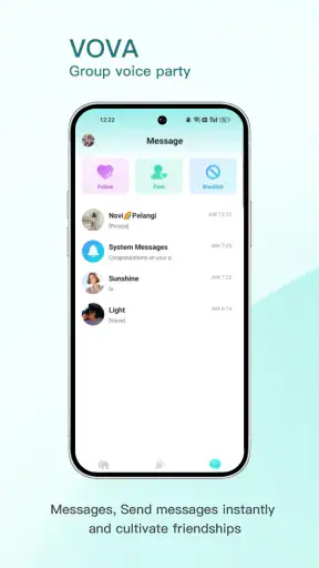 VOVA group voice party screenshot