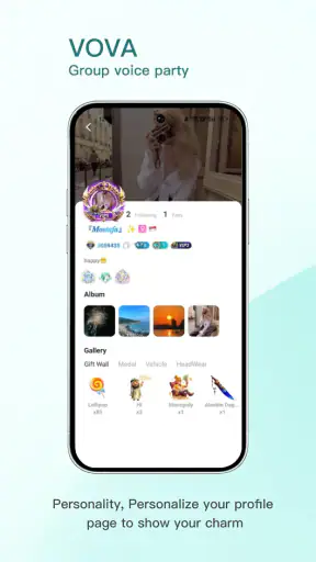 VOVA group voice party screenshot