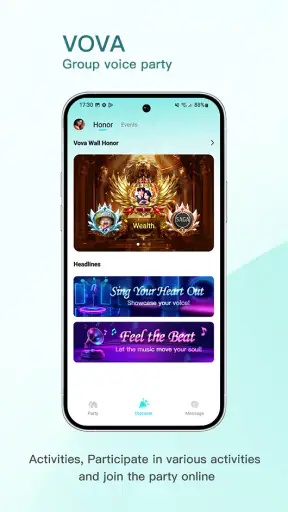 VOVA group voice party screenshot