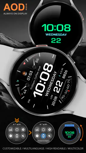 WFP 233 Digital watch face screenshot