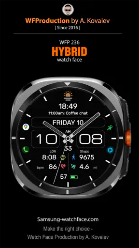 WFP 236 Hybrid watch face screenshot