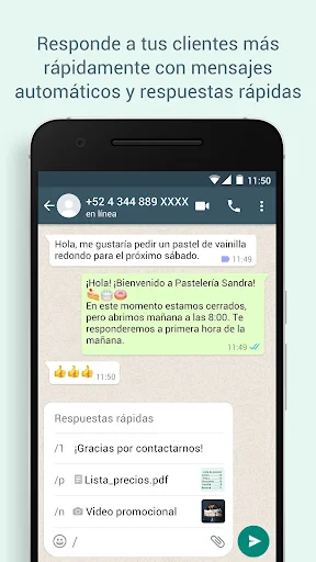 WhatsApp Business screenshot