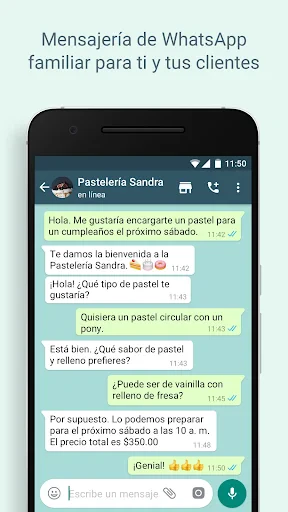 WhatsApp Business screenshot