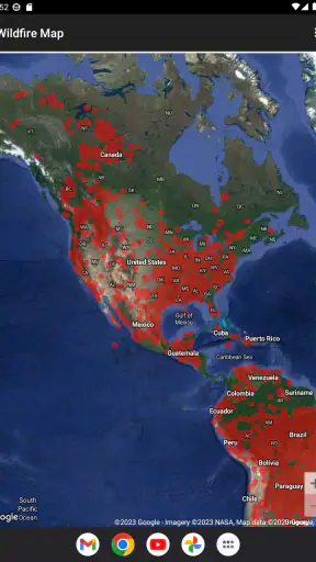 Wildfire Map screenshot