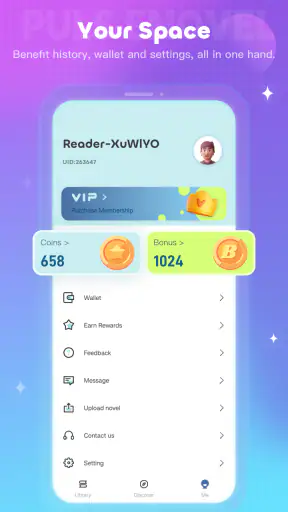 WonderNovel screenshot