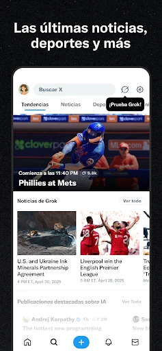 X (Anteriormente Twitter) screenshot