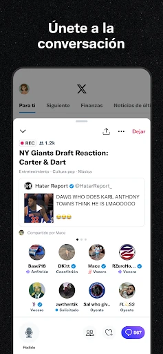 X (Anteriormente Twitter) screenshot