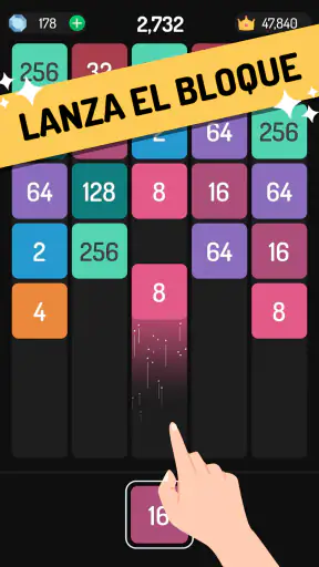 X2 Blocks 2048 Lanza y Fusiona screenshot