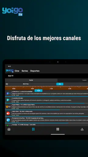 Yoigo TV screenshot