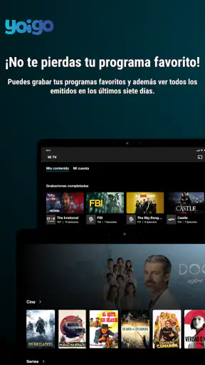 Yoigo TV screenshot