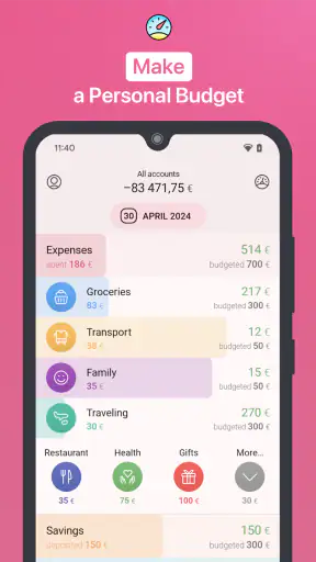 1Money: menojen seuranta screenshot