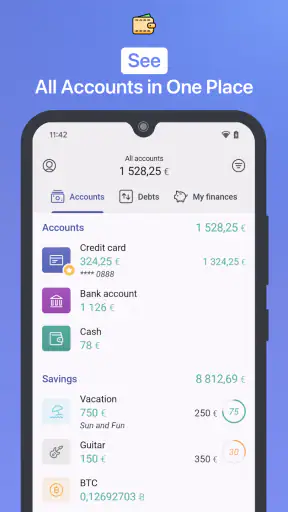 1Money: menojen seuranta screenshot