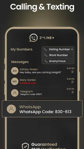 2nd Line+ Second Number & eSIM screenshot