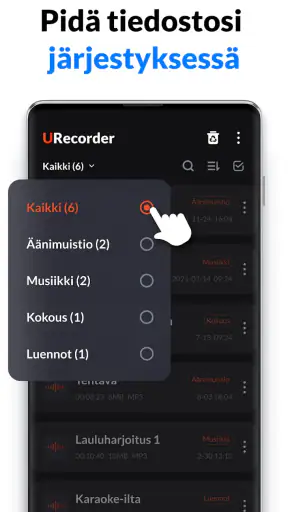 Ääninauhuri, Äänen Tallennus screenshot