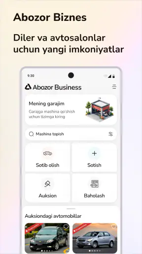 Abozor – Avtomobil bozori screenshot