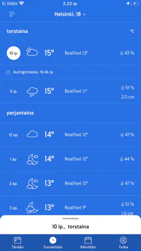 AccuWeather Sääennuste screenshot