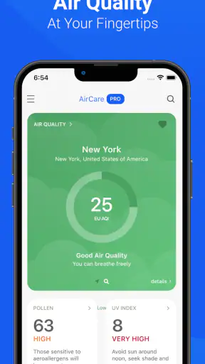 Air Quality & Pollen - AirCare screenshot