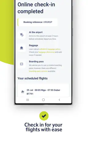airBaltic screenshot