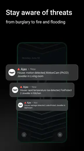 Ajax Security System screenshot