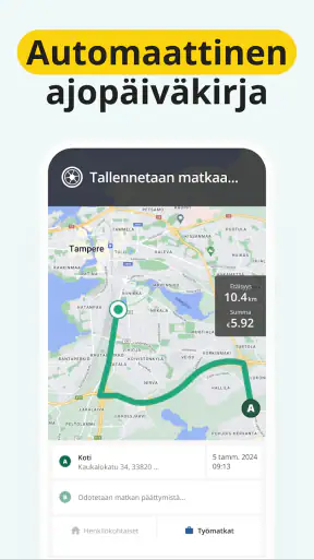 Ajopäiväkirja - Driversnote screenshot