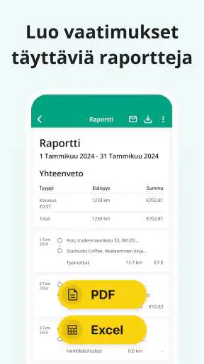Ajopäiväkirja - Driversnote screenshot